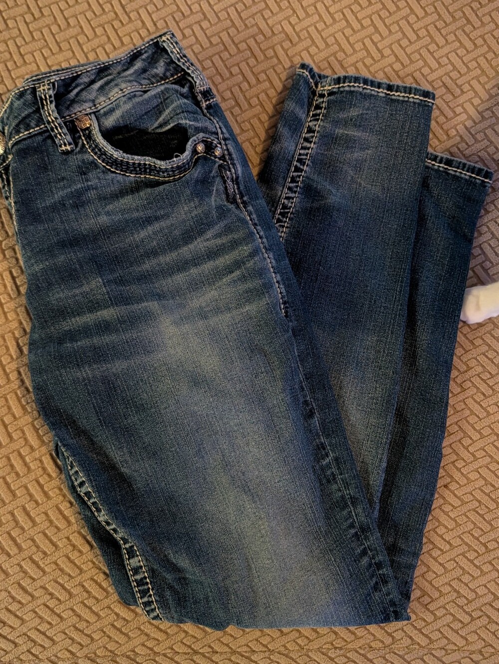Silver Jeans Women’s Boyfriend Jeans in Dark Blue Wash